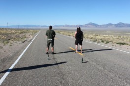 On the road, Nevada, 2014